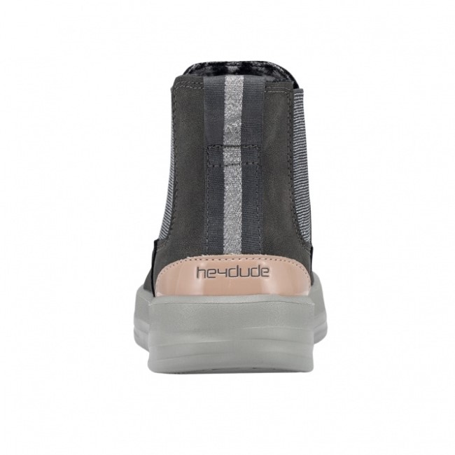 Heydude España Aurora Juvenil Cuero Reciclado Granito