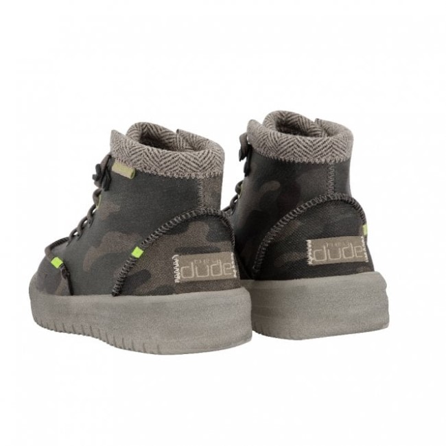 Heydude España Bradley Juvenil Cuero Reciclado Woodland Camo