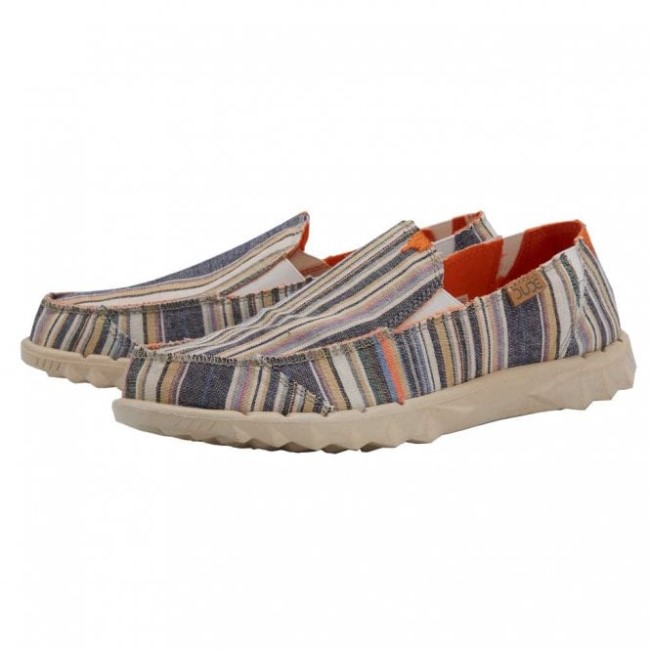 Heydude España Farty Chambray Rayas Naranja