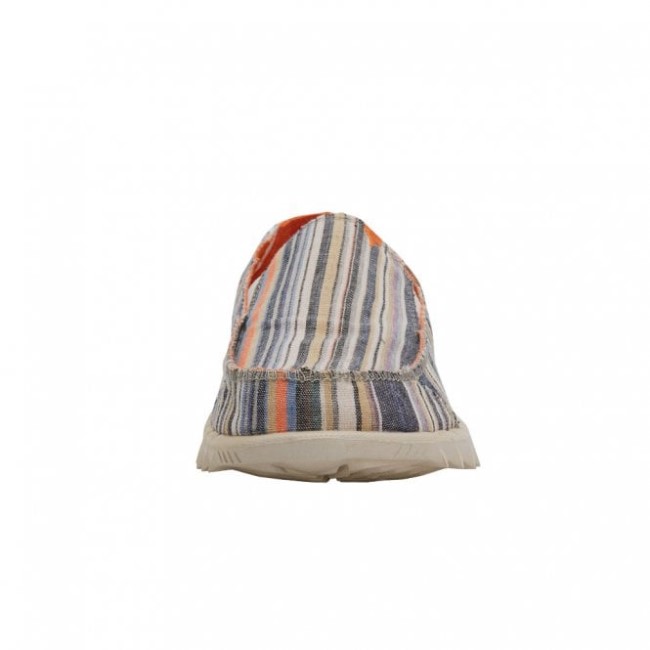 Heydude España Farty Chambray Rayas Naranja