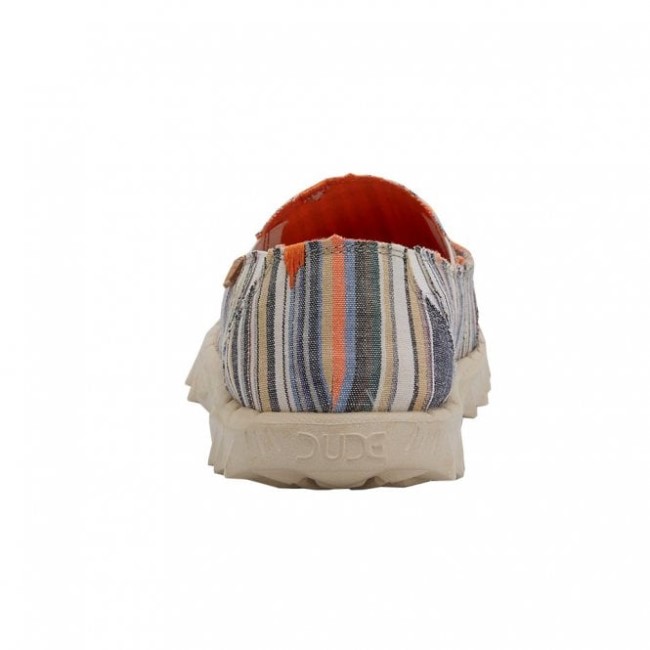 Heydude España Farty Chambray Rayas Naranja