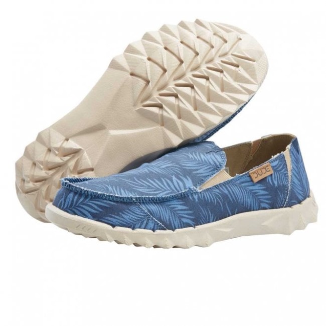 Heydude España Farty Lona Estampada Azul Tropical