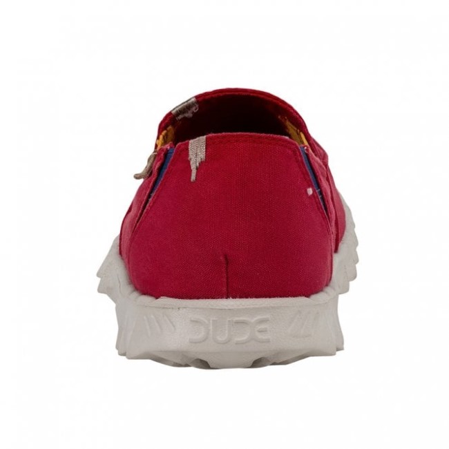 Heydude España Farty Lona Lavada Rojo Lava