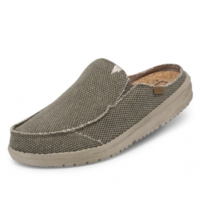 Heydude España Marty Ejército Natural Slip On Mule