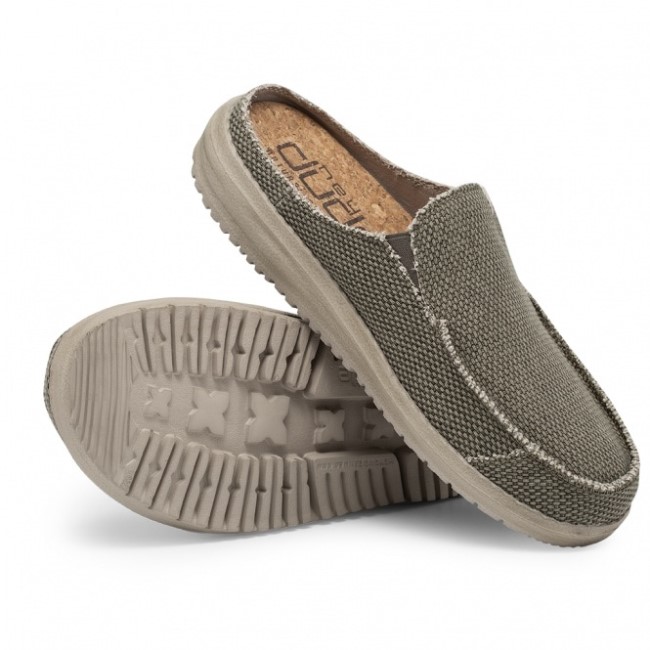 Heydude España Marty Ejército Natural Slip On Mule
