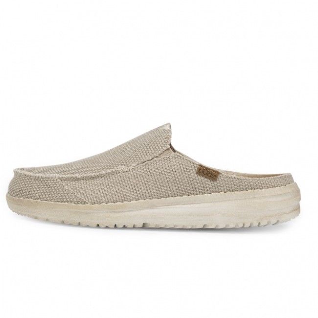 Heydude España Marty Natural Slip On Mule Blanco Roto