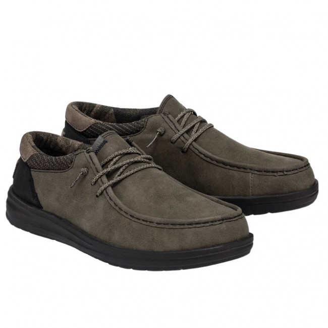 Heydude España Paul Cuero Reciclado Oliva Empolvado