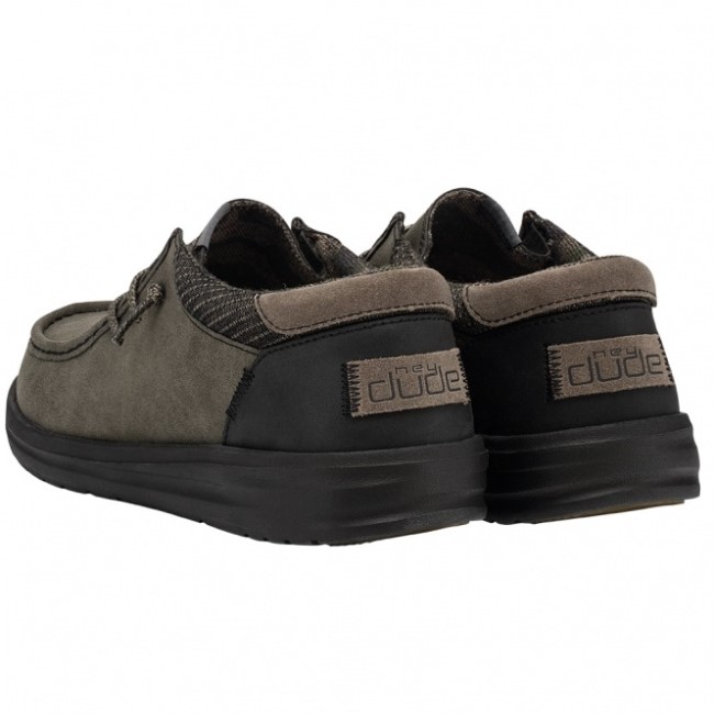 Heydude España Paul Cuero Reciclado Oliva Empolvado