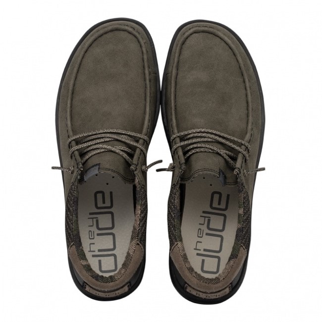 Heydude España Paul Cuero Reciclado Oliva Empolvado