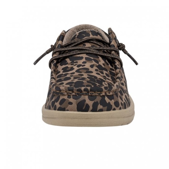 Heydude España Polly Piel Reciclada Leopardo Nuez