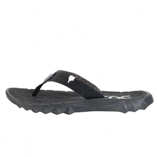 Heydude España Sava Black Canvas Flip Flop