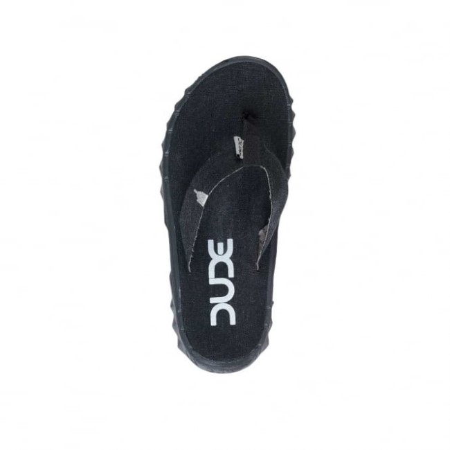 Heydude España Sava Black Canvas Flip Flop