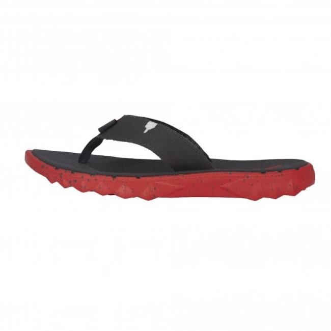 Heydude España Sava Chanclas Lona Gris Oscuro Rojo