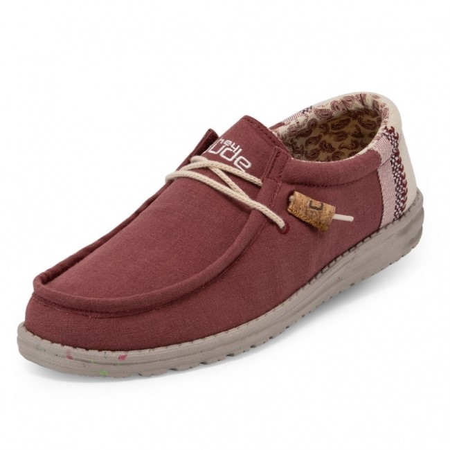 Heydude España Wally Ladrillo Lino Natural