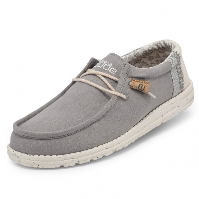 Heydude España Wally Natural Lino Gris