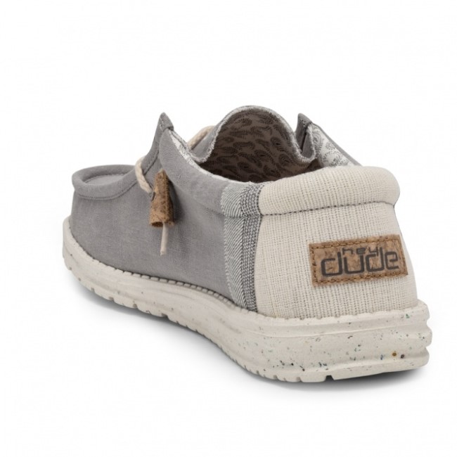 Heydude España Wally Natural Lino Gris