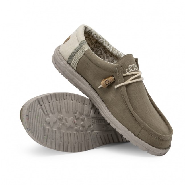 Heydude España Wally Lino Natural Salvia Mow