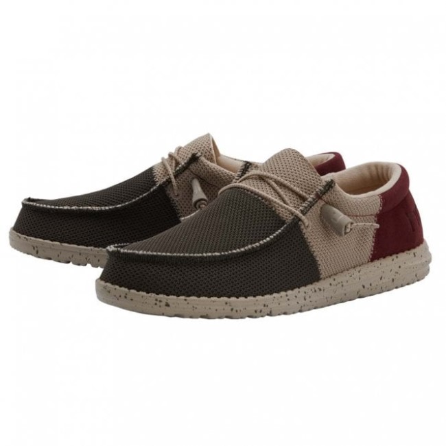 Heydude España Wally Sox Funk Ejército Burdeos