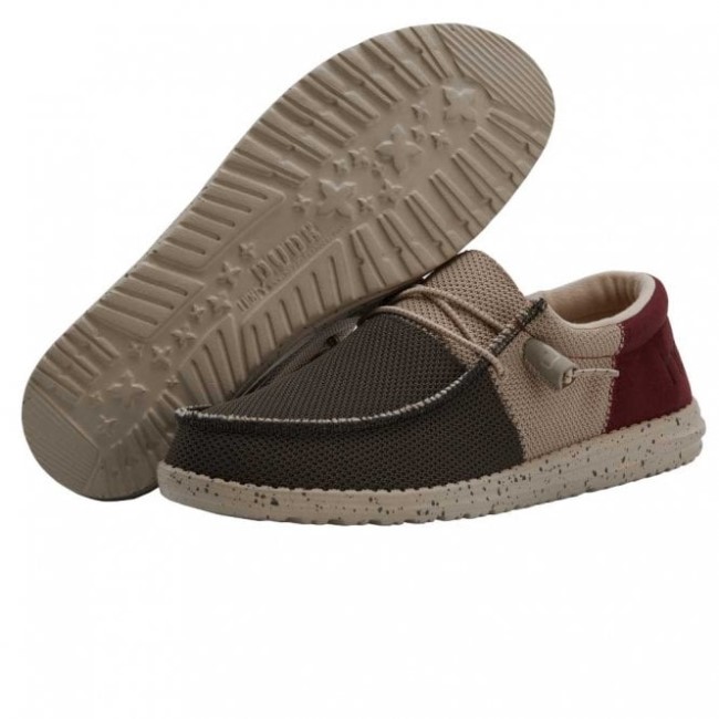 Heydude España Wally Sox Funk Ejército Burdeos