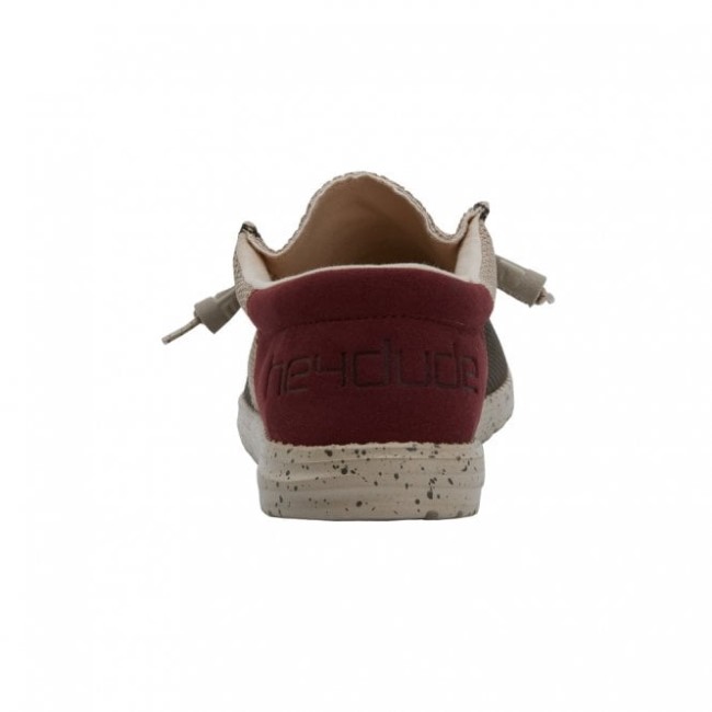 Heydude España Wally Sox Funk Ejército Burdeos