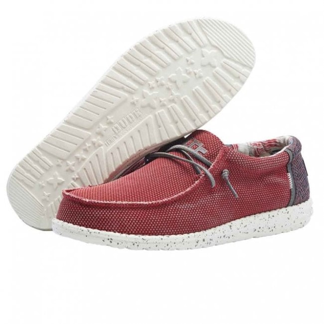 Heydude España Wally Sox Rojo Lavado