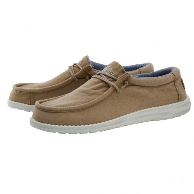 Heydude España Wally Lienzo Lavado Tabaco