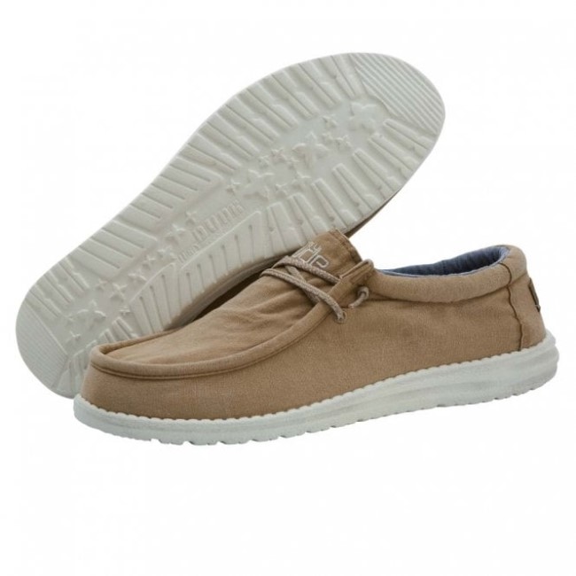 Heydude España Wally Lienzo Lavado Tabaco