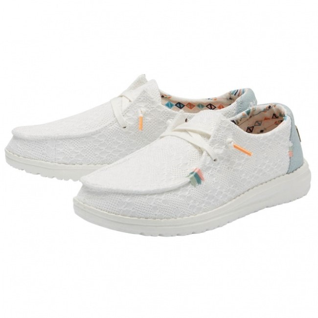 Heydude España Wendy Boho Crochet Blanco