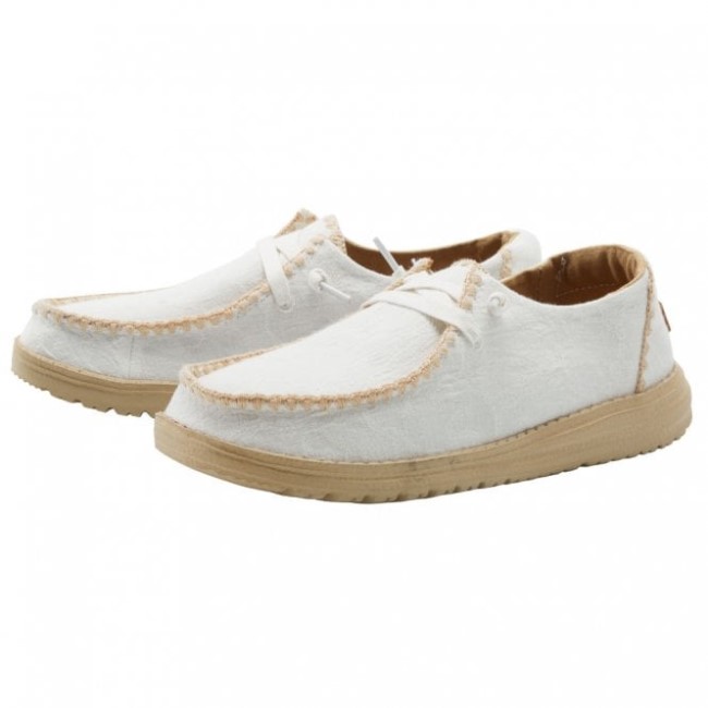 Heydude España Wendy Chambray Crochet Blanco