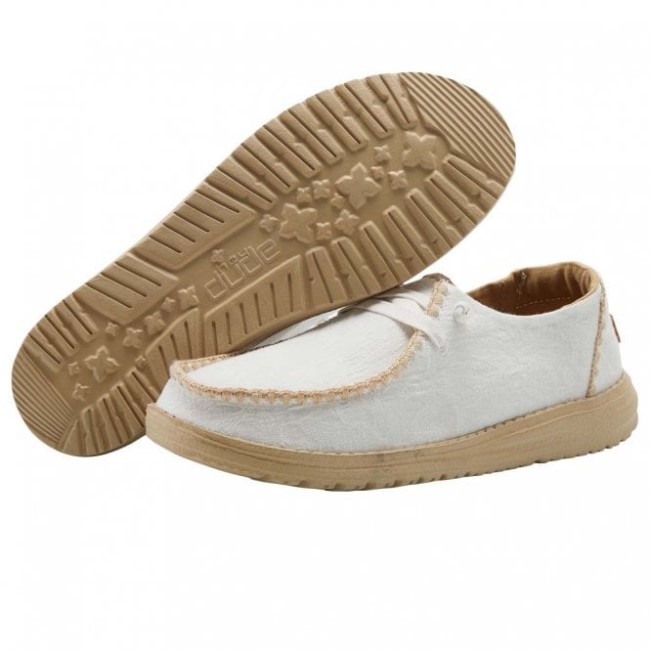 Heydude España Wendy Chambray Crochet Blanco
