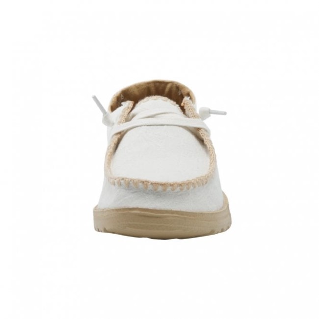 Heydude España Wendy Chambray Crochet Blanco