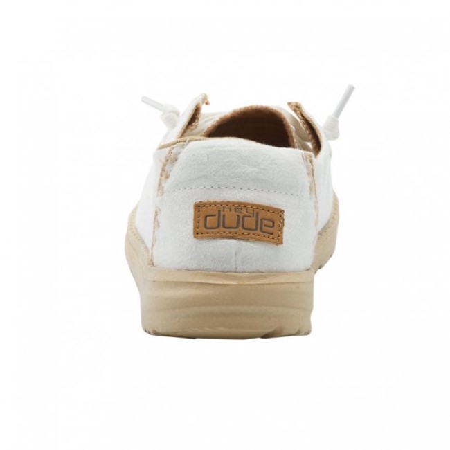 Heydude España Wendy Chambray Crochet Blanco