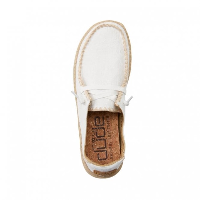 Heydude España Wendy Chambray Crochet Blanco