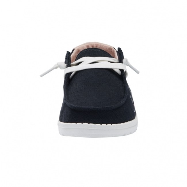 Heydude España Wendy Chambray Garabatos Negras