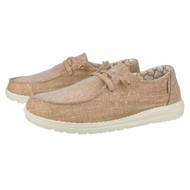 Heydude España Wendy Chambray Oro Rosa Brillo