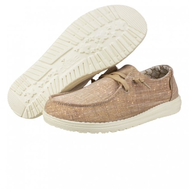 Heydude España Wendy Chambray Oro Rosa Brillo