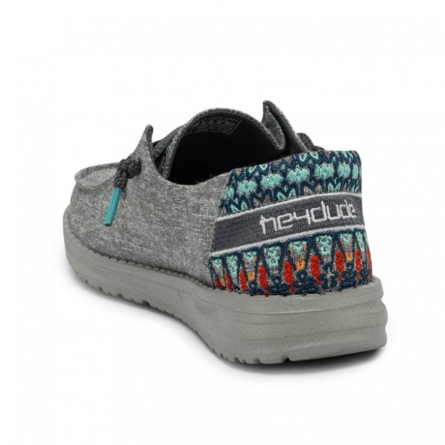 Heydude España Wendy Chambray Tulipán Gris