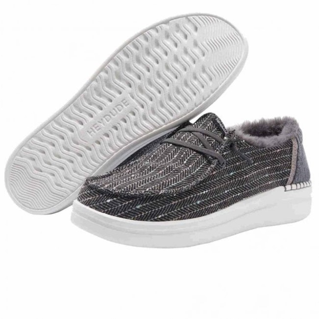 Heydude España Wendy Rise Chalet Black Herringbone