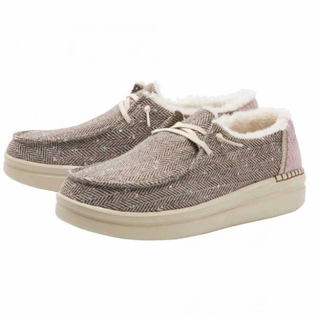 Heydude España Wendy Rise Chalet Marrones En Espiga